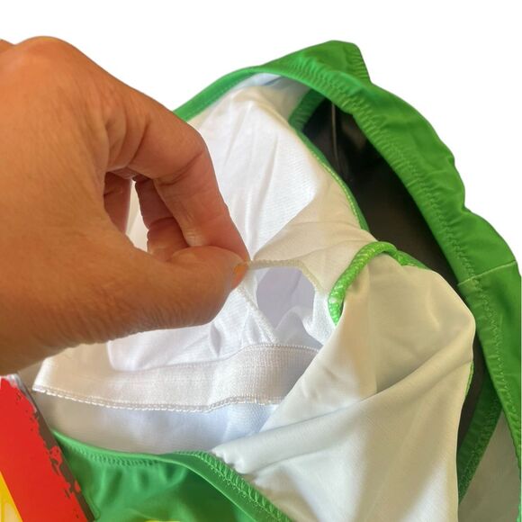 Jamaican Flag One Piece Bathing Suit Swim Suit With Pads Womens Size 17/18 NWT - Picture 4 of 10